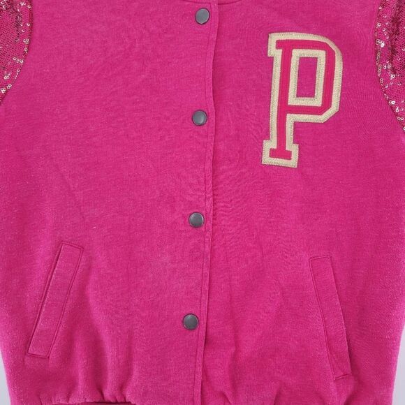 Victoria's Secret PINK Rare Limited Edition 2012 Sequin Varsity Jacket XS - Picture 7 of 16